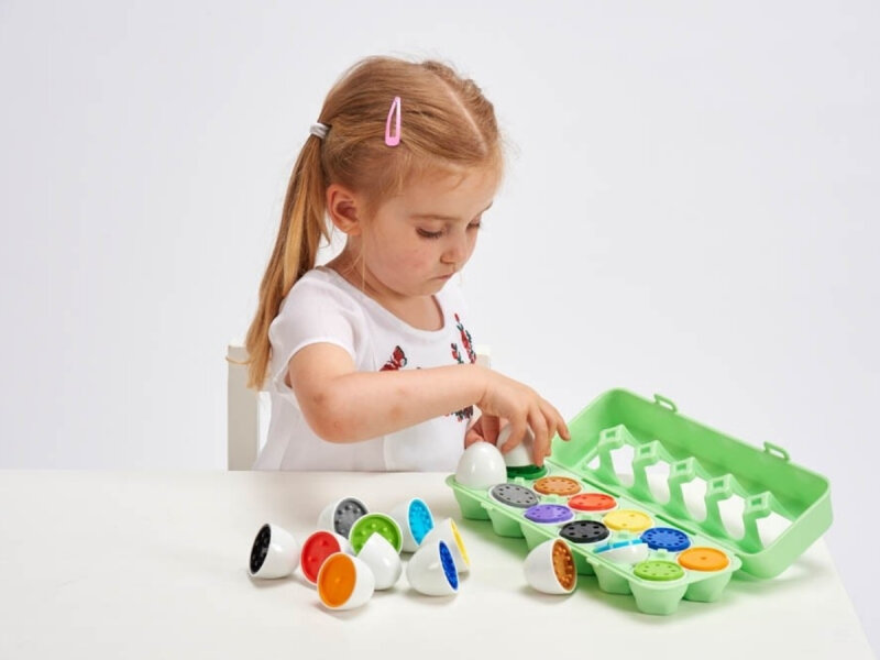 Zabawka dla dziecka - pasujące jajka do nauki liczenia i dopasowywania 